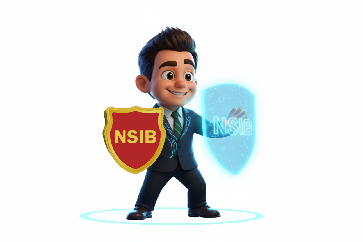 Hand holding umbrella over coins and house model representing insurance protection